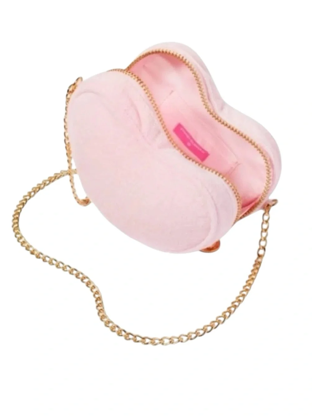 SCL x Target ☻︎ Terry Heart Crossbody Bag ☻︎ Smiley L Initial Patches ☻︎ Pink ☻︎